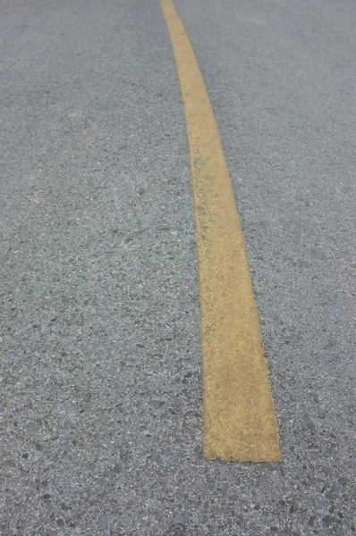 Road asphalt  texture with  lines yellow  stripe — Stock Photo, Image