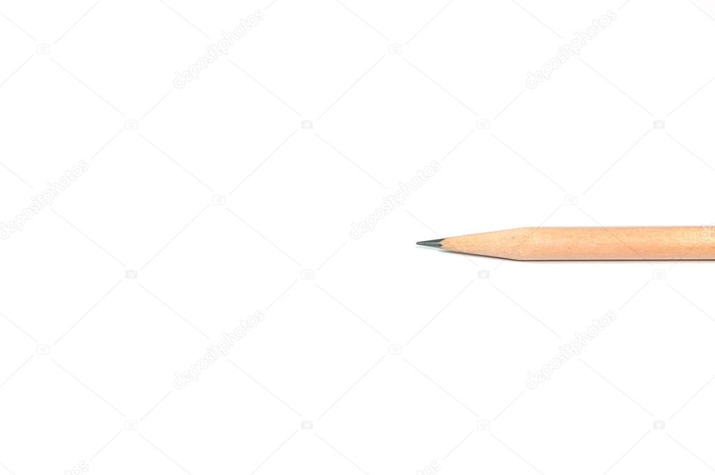 Pencil on white background