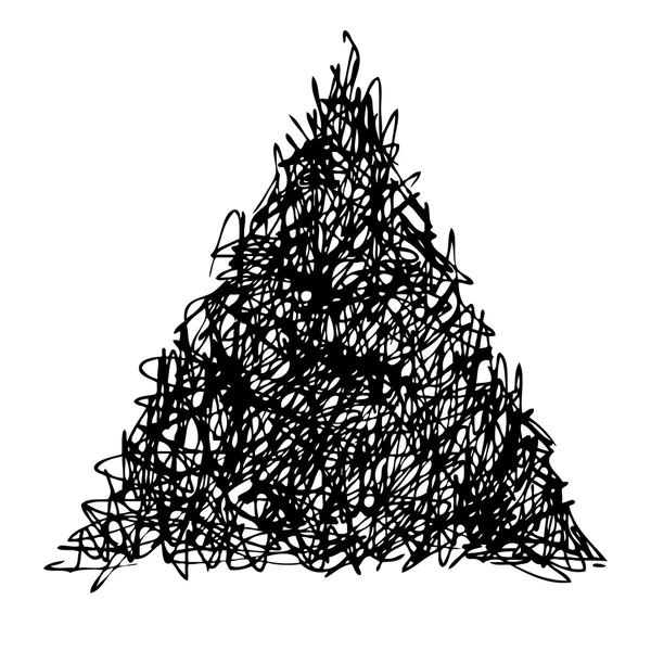 Doodle trojúhelník — Stockový vektor