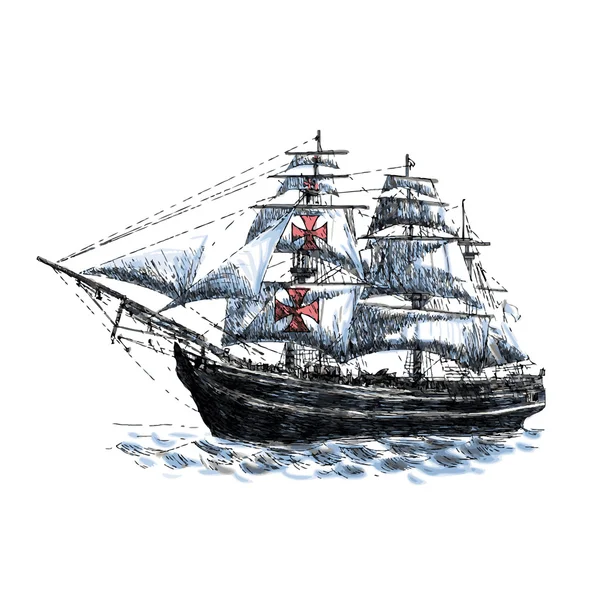 Navio columbus —  Vetores de Stock