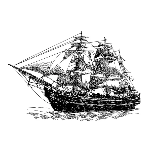 Columbus πλοίο — Διανυσματικό Αρχείο