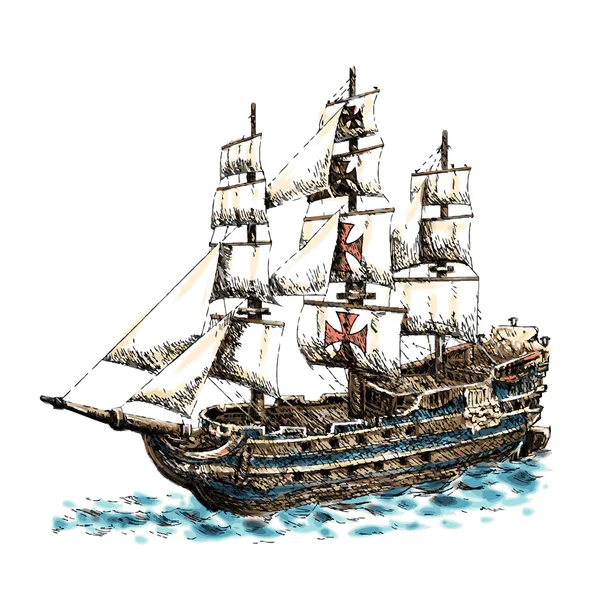 Navio columbus —  Vetores de Stock