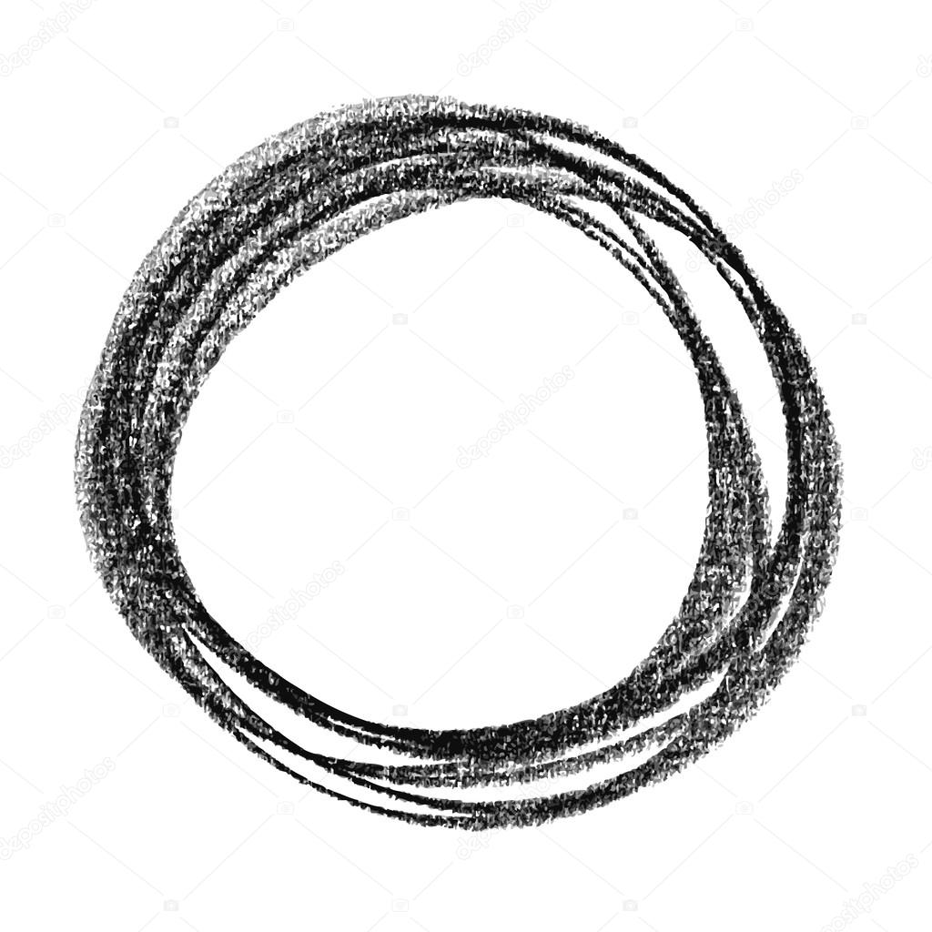 abstract circle hand drawn