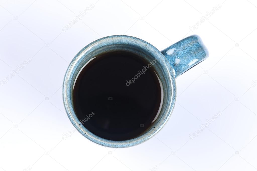blue design mug