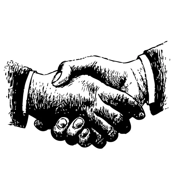 Shaking hands — Stock Vector