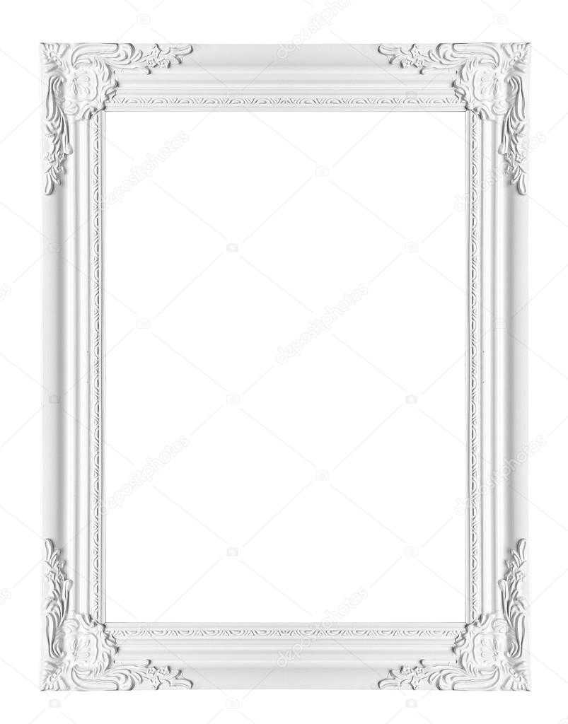 white vintage frame
