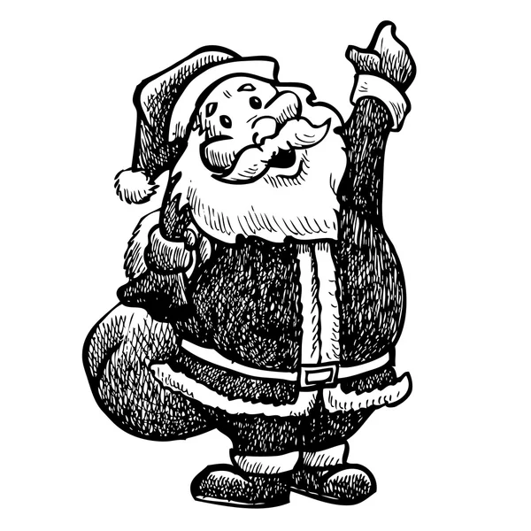 Grunge Babbo Natale — Vettoriale Stock