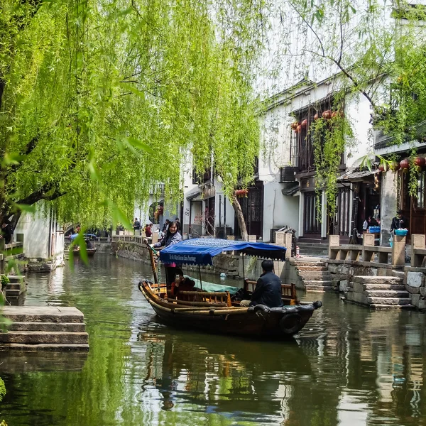 Zhouzhuang, obec staré vody — Stock fotografie