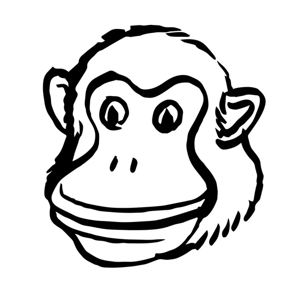 Design PNG E SVG De Adesivo Plano Silencioso Com Focinho De Macaco