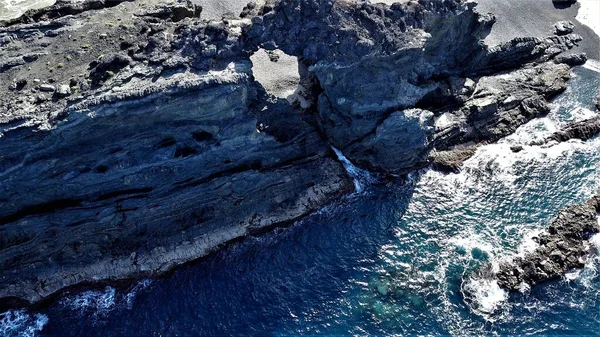 Dağlardan Kayalıklardan Görünen Atlantik Okyanusu — Stok fotoğraf