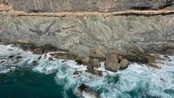 Dağlardan Kayalıklardan Görünen Atlantik Okyanusu — Stok fotoğraf