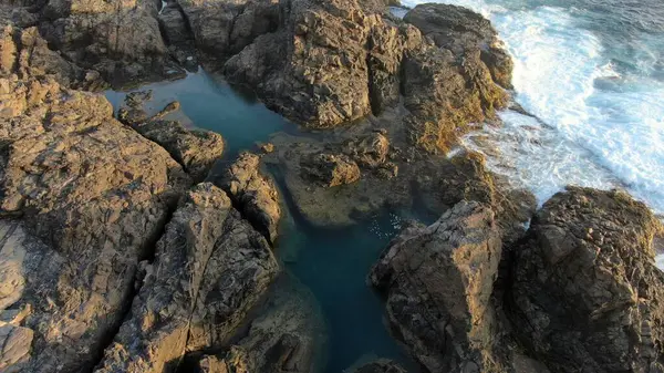 Атлантический Океан Вид Гор Скал — стоковое фото