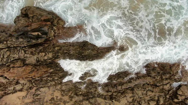 Küste Mit Seinen Klippen Seinen Farben Und Dem Meer — Stockfoto