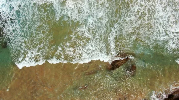 Costa Con Sue Scogliere Suoi Colori Mare — Foto Stock