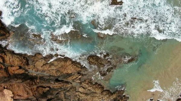 Littoral Avec Ses Falaises Ses Couleurs Mer — Photo