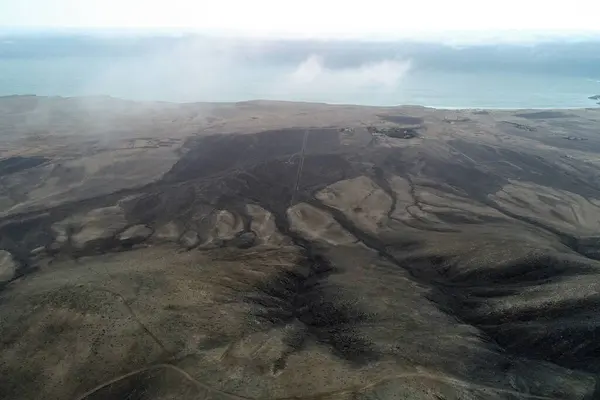 Horizonte Deserto Distante Que Faz Você Sonhar — Fotografia de Stock