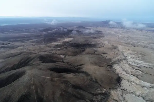 Horizonte Deserto Distante Que Faz Você Sonhar — Fotografia de Stock