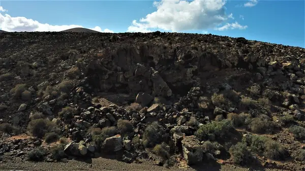 Берегова Лінія Скелями Кольорами Морями — стокове фото