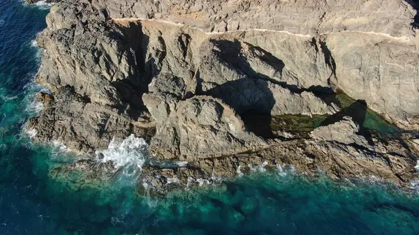 Littoral Avec Des Falaises Ses Couleurs — Photo