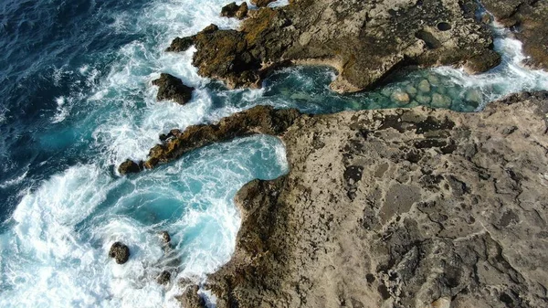 Littoral Avec Des Falaises Ses Couleurs — Photo