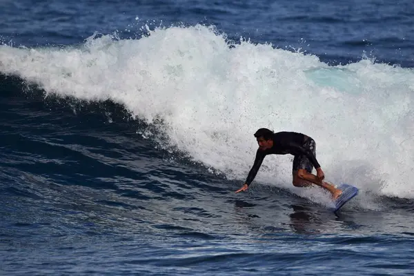 Surfistas Desfrutam Mar — Fotografia de Stock