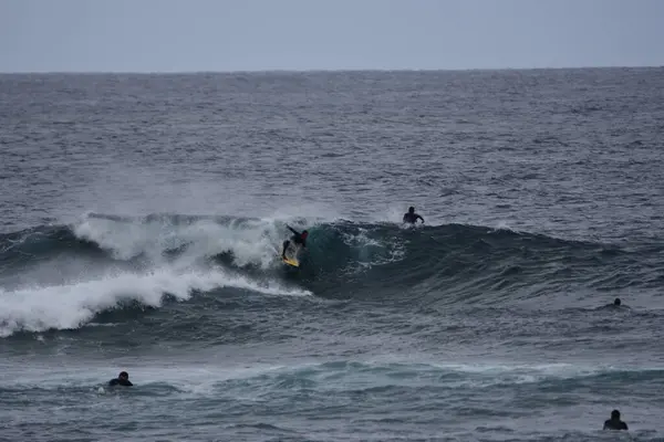 Surfisti Godendo Mare — Foto Stock