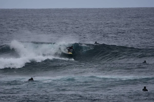 Surfisti Godendo Mare — Foto Stock