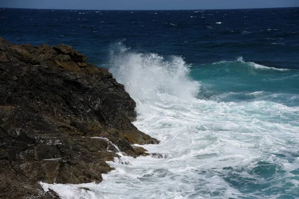 Morze Pokazuje Swoją Moc — Zdjęcie stockowe