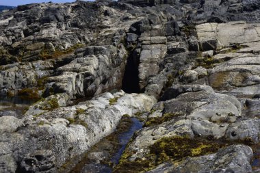 the waves showing their power