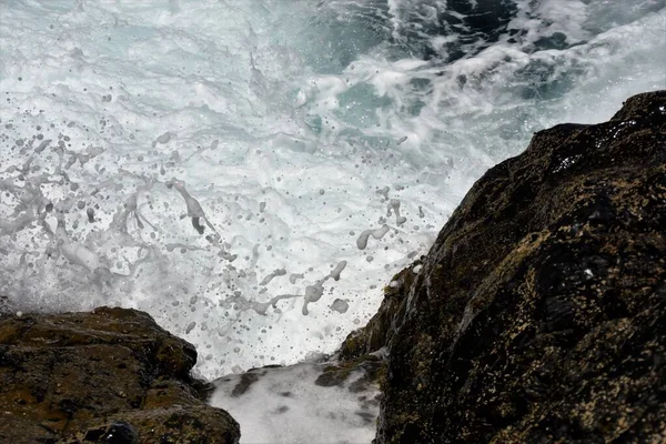 Ser Havet Fra Klippene – stockfoto