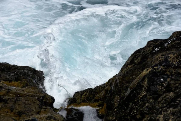 Olhando Para Mar Das Falésias — Fotografia de Stock