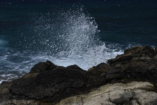 Blick Auf Das Meer Von Den Klippen Aus — Stockfoto