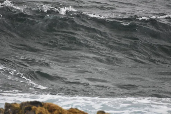 Havet Kusten Med Dess Vågor Former Och Färger — Stockfoto