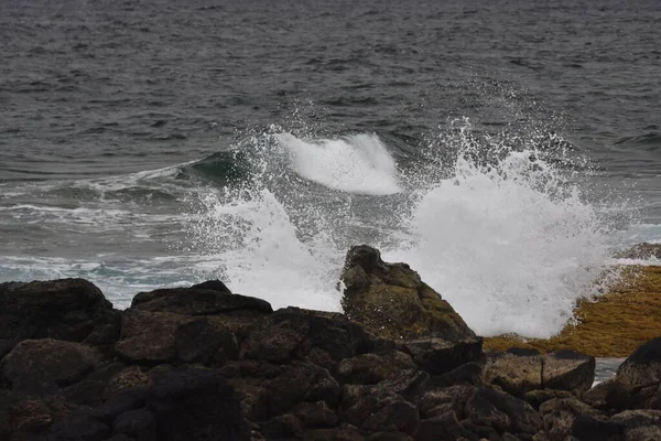 Sea Coast Its Waves Shapes Colors — Stock Photo, Image