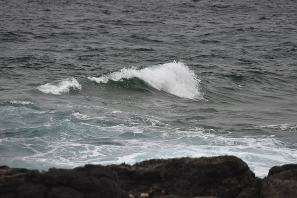 Sea Coast Its Waves Shapes Colors — Stock Photo, Image