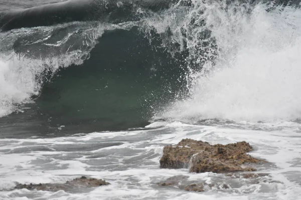 Sea Coast Its Waves Shapes Colors — Stock Photo, Image