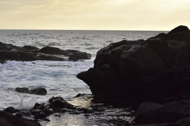 Güzel deniz manzarası, doğal arka plan