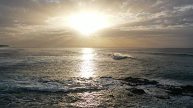 Atlantik okyanusunun üzerinde güzel bir gün doğumu, tenerife, İspanya