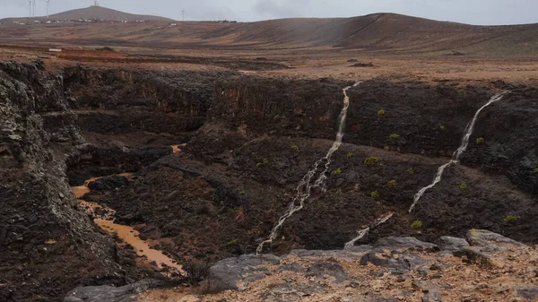 Kanarya adalarındaki volkanik manzara