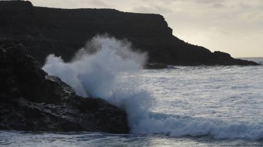 storm in the mediterranean coast
