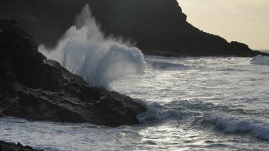 Deniz kıyısının güzel manzarası