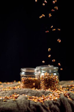 tahıl ve beyaz un.