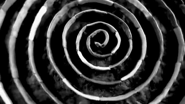 Siyah Beyaz Soyut Desenli Çok Renkli Plastik Çubuklar — Stok video