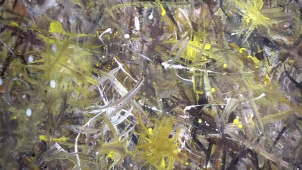 Peintures Texturales Abstraites Différentes Couleurs — Video