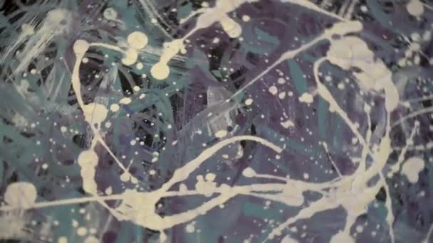 Tintas Texturais Abstratas Várias Cores — Vídeo de Stock