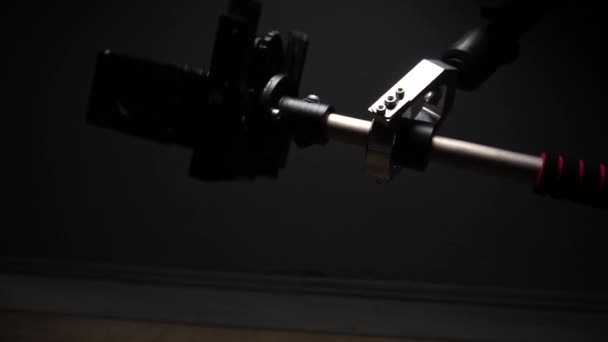 Můj Vlastní Projekt Stabilizátor Pro Kamkordér Elektronický — Stock video