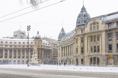 Bucharest, Romanya - 17 Ocak: Üniversite meydanda 17 Ocak