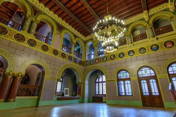 Lezení na obtížnost - 10. června: Cantacuzino palác, 10 června 201 — Stock fotografie