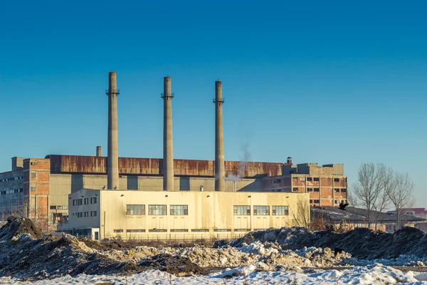 Oude fabriek in Kirgizië — Stockfoto