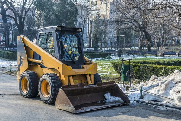 Excavadora municipal amarilla — Foto de Stock